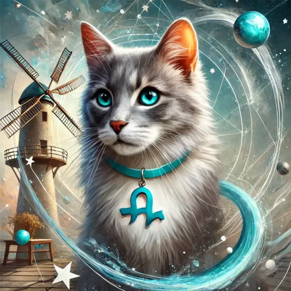 #CatHoroscope #CatZosiac #AquariusCat #mystics-market