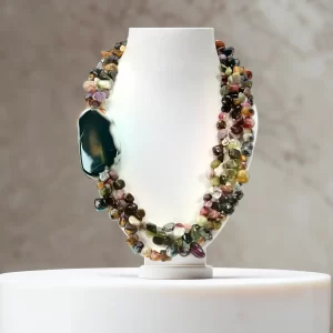 #Tourmaline #Multicolor #Tourmaline #Agate #NaturalJewelry #mystics-market #necklace #jewelry #natural gemstones #unique jewelry